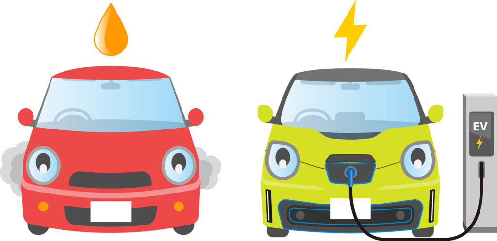 ガソリン車とEVの性質や性能の違い
